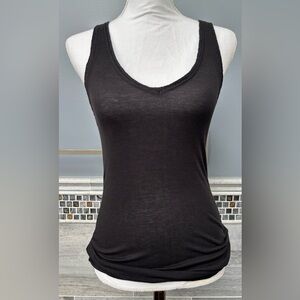 Lucky Brand Casual Black Fitted Sleeveless Tank Top Lace Size M Women